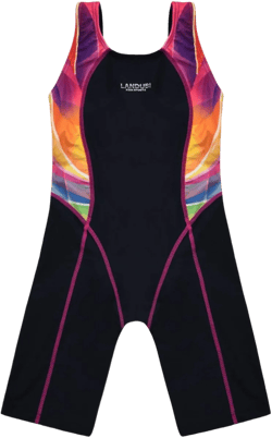 Cadocado Girls Athletic One Piece Swimsuit Splice Racer Back Swimwear Boyleg Competitive Bathing Suit 8-10 Years Blue Grid
