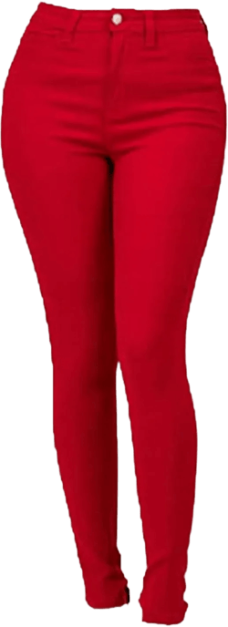 Women's High Waist Skinny Jeans Butt Lift Sexy Fit Stretch Denim Pants Pull-on Stretch Slimming Pencil Jeans Medium Big Red