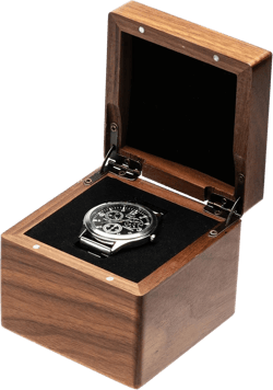 Single Walnut Wooden Watch Box Watch Storage Travel Case Organizer for Men and Women Wristwatch Display Box Holder