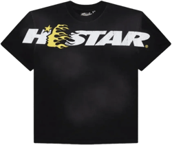 Hellstar Studios Cartoon Logo T Shirt (Black/Yellow)