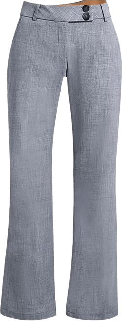 Flamingals Pants for Women Work Low Rise Business Dress Pants Casual Stretchy Pants Gray S