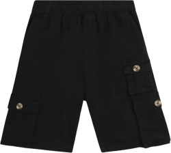 AEROPOSTALE Boys Shorts - Casual Woven Stretch Pull On Chino Khaki Shorts for Boys with Elastic Waistband (Sizes: 8-16) 8 Black Cargo