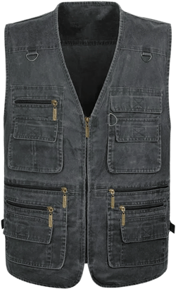Multi-Pocket Casual Vest