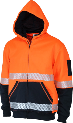 DNC HiVis Segmented Tape Full Zip Hoodie (3530)