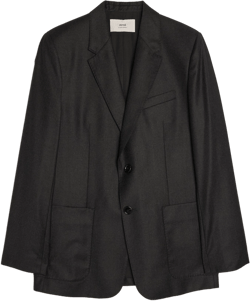 Two Buttons Jacket, Heather Grey