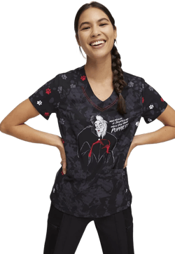 HeartSoul Break On Through Women Scrubs Top V-Neck Print HS794 X-Small Who Needs You