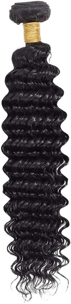 Deep Wave Brazilian Remy Human Hair 1 Bundles Hair Extensions For Women Real Unprocessed Virgin Hair Hair Weaves Double Weft Human Hair Bundles 10 Inch