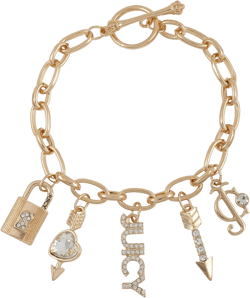 Juicy Couture Goldtone Toggle Charm Bracelet For Women: Clothing, Shoes & Jewelry