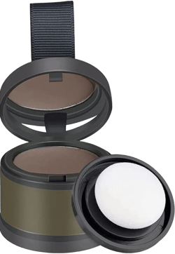 Instant Hair Line Powder Hairline Cover Up Powder Hair Shadow Waterproof Filling Hair Root Dye, Instantly Hair Color Shadow Cover Gray Hair Root, Hair Touch-Up (DARK BROWN)