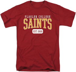 LOGOVISION Official Collegiate Distressed Est. Date Short Sleeve Unisex for Men & Women Cotton T Shirt Collection 3 XX-Large Flagler College