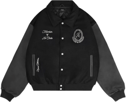 Member of No Clubs Varsity Jacket - Black