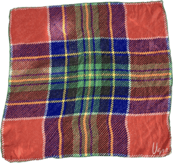 Silk square vintage scarf by Ugna