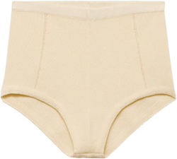 Knitted panties with decorative stitching