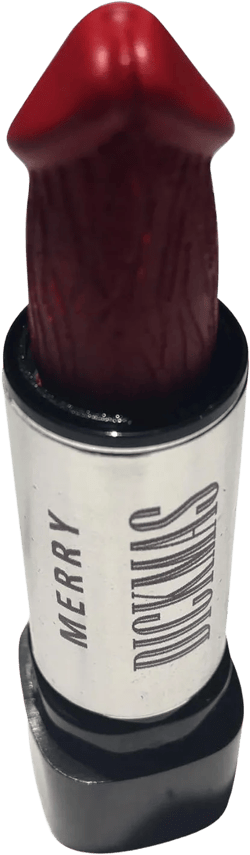 Merry Dickmas Phallic Lipstick, Funny Stocking Stuffers, Naughty Gag Gifts for Women, White Elephant Gifts Dirty Adult Party Favors Secret Santa Christmas [XR]