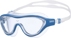 ARENA Unisex Adult The One Swim Mask Fitness Swimming Goggles Men and Women Large Fit Polycarbonate Mirror/Non-Mirror Lens Clear/Blue Non-mirror Lens