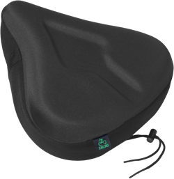 Zacro Oversized Bike Saddle Seat Cushion for Men & Women - Extra Comfort Wide Gel Padded Bike Seat Cover, Fit with Road Montain Peloton Stationary Bicycle, Indoor & Outdoor Black