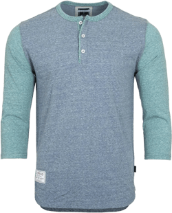 ZIMEGO Men's Baseball 3/4 Sleeve Shirts – Casual Crewneck Button Henley Color Block Athletic Fashion Tops at Amazon Men’s Clothing store
