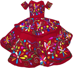 Sweetheart Satin Embroidered Mini Quinceanera Dresses Little Girls Vintage Party Dress Kids 2025 5 F1/Red