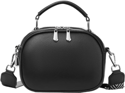 GAEKEAO Crossbody Bag for Women Crossbody Purses, Small Genuine Leather Cross Body Bag Shoulder Purse with Triple Top Zipper