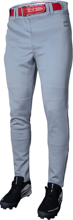 Rawlings Men's Pro 150 Series Baseball Pant | Jogger Fit | Adult Sizes | Solid & Piped Options XX-Large Grey