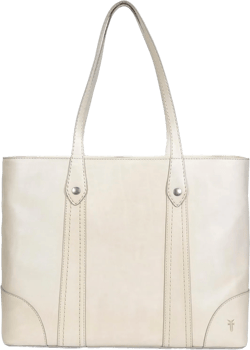 Frye Women's Melissa Shopper Tote Bag, Stylist Large Handbag with Adjustable Strap & Pockets One Size Oat