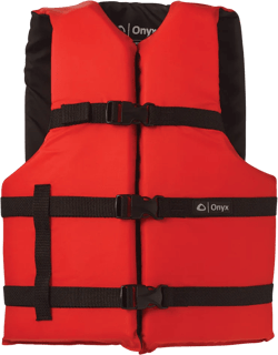 Onyx Nylon General Purpose Life Jacket - Adult Oversize - Red [103000-100-005-12]