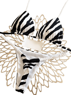 Wild Elegance High-Waist Bikini Set - Versatile Styles