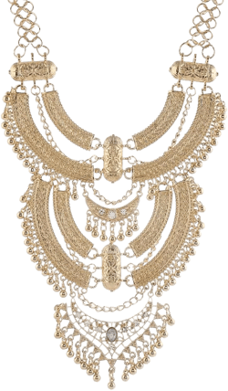 Vintage Collar Bib Multilayer Statement Choker Necklace for Women Fashion Bohemian Ethnic Costume Jewelry Gold Color