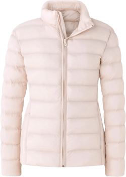 ZSHOW Women's Packable Puffer Jacket Windproof Lightweight Winter Coat X-Large Light Pink