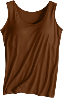 Camisole Tops for Women Running Sports Racerback Bras Plus Size Comfy Tank Tops Sleeveless Tanks with Built in Bra Brown Large