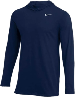 Nike Mens Dry Long Sleeve Sun Tee Shirt X-Large Navy