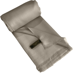 CJ Apparel Light French Beige Mink Beige Solid Color Fringe Design Nepalese Shawl Scarf Wrap Stole Throw Head Wrap Pashmina Hand Made in Nepal New