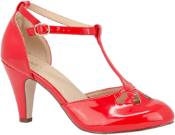 Chase & Chloe Women Mary Jane Oxford Pumps - Cute Low Kitten Heels - Retro Round Toe Shoe with Ankle Strap