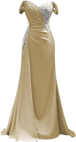Off Shoulder Bridesmaid Dresses Mermaid Prom Dresses 2024 Beaded Applique Floor Length Formal Dress 8 Champage