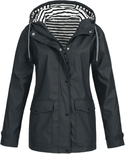 Qeaghou Womens Rain Jacket with Hood 2023 Fashion Fall Winter Coats Hiking Lightweight Waterproof Jackets Windbreaker Jacket 5X-Large 08black