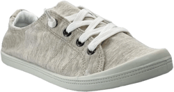 Women Slip-On Linen Canvas Lace-Up Fashion Sneaker 8.5 Beige