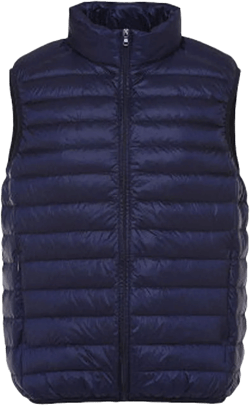 Flygo Men's Outdoor Lightweight Packable Puffer Vest Sleeveless Casual Work Down Vests X-Small Navy