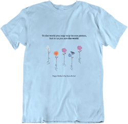 Mothers Day Garden Custom Name Flowers T Shirt