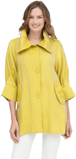 Damee NYC Signature Swing Jacket - 200 Small Yellow