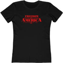 Women's Freedom in America Juneteenth Tee (Red)