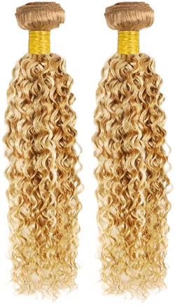 Blonde Bundles Human Hair #613 Kinky Curly Bundles P27/613 Human Hair Bundles 14 14 inch Two Tone Blonde and Honey Blonde Bundles
