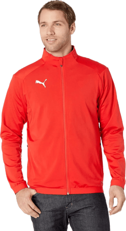 PUMA Men's Liga Training Jacket Small Red/White