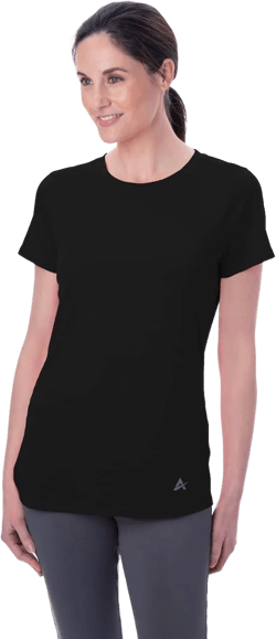 Arctic Cool Women's Instant Cooling Short Sleeve Crew Neck Shirt Cool Black X-Large