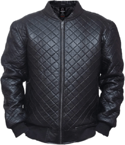 Visionary Modish Men's Fashion Original Leather jacket -Genuine Lambskin Leather Jacket for Men Quilted style -VM19217217 5X-Large Black