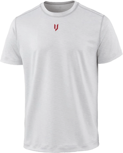 Performance Men's Athletic Shirts-Short Sleeve Workout Shirts XX-Large White Heather