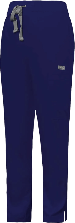Women Scrubs Pant with Elastic Waist Workwear Professionals Drawstring Straight Leg Pull-On Cargo XX-Large Navy Blue