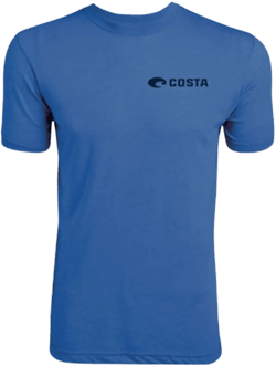Costa Del Mar Men's Pride Short Sleeve T Shirt XX-Large Royal Blue Heather