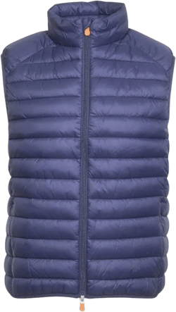 Save The Duck Men's Adam Vest Quilted Puffer Sleeveless Navy Blue Sz. XL