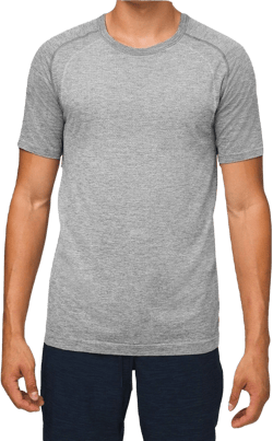 Lululemon Mens Metal Vent Tech Short Sleeve Shirt (Slate, XL)