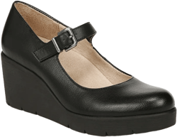 SOUL Naturalizer Womens Adore Mary Jane Wedge Shoes Black 9 M